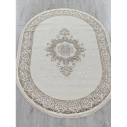 Ковер MOSSO ( МОССО ) 27236 - CREAM / BLUE ( Овал ) 