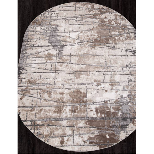 Ковер ARMINA ( АРМИНА ) 03802А - GREY / BROWN ( Овал )