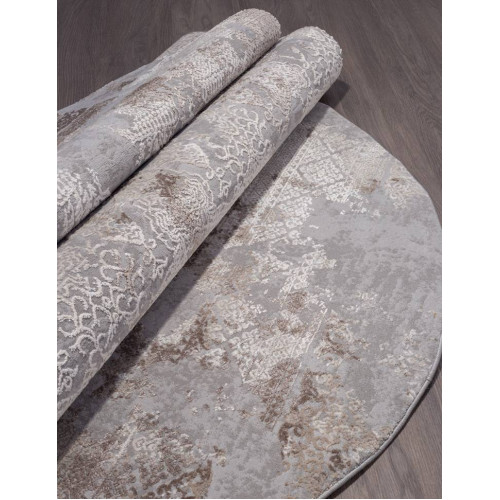 Ковер ARMINA ( АРМИНА ) 03851C - GREY / BROWN ( Овал )