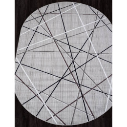 Ковер SILVER ( СИЛЬВЕР ) F395 - GRAY ( Овал )