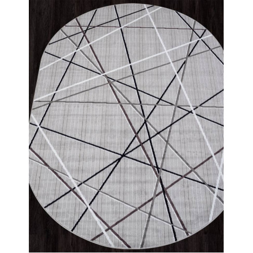 Ковер SILVER ( СИЛЬВЕР ) F395 - GRAY ( Овал )