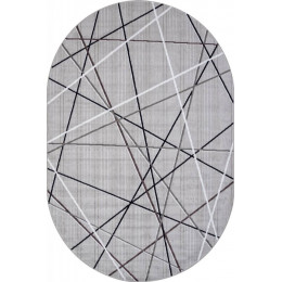 Ковер SILVER ( СИЛЬВЕР ) F395 - GRAY ( Овал )