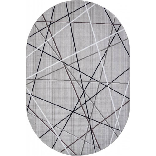 Ковер SILVER ( СИЛЬВЕР ) F395 - GRAY ( Овал )