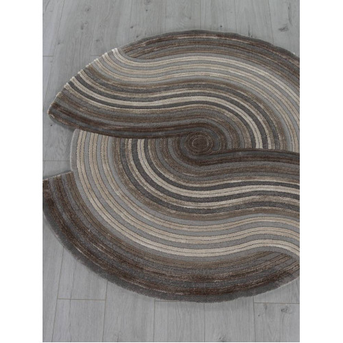 Ковер SAFIR ( САФИР ) 00835C - GREY / BROWN ( Круг )