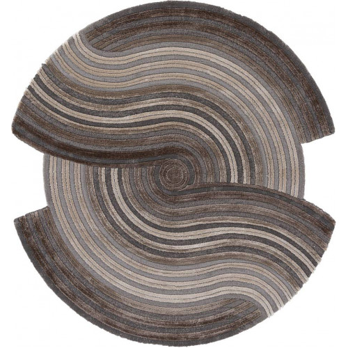 Ковер SAFIR ( САФИР ) 00835C - GREY / BROWN ( Круг )