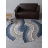 Ковер SAFIR ( САФИР ) 00836T - GREY / BLUE ( Круг )