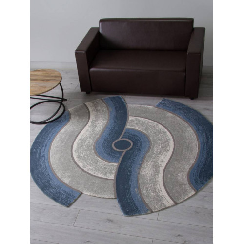 Ковер SAFIR ( САФИР ) 00836T - GREY / BLUE ( Круг )