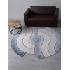 Ковер SAFIR ( САФИР ) 00836T - GREY / BLUE ( Круг )
