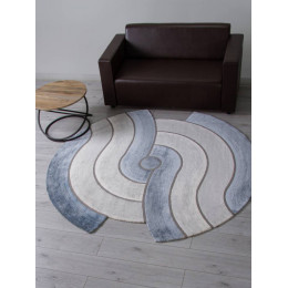 Ковер SAFIR ( САФИР ) 00836T - GREY / BLUE ( Круг )