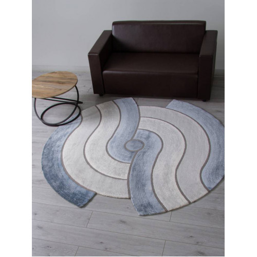Ковер SAFIR ( САФИР ) 00836T - GREY / BLUE ( Круг )
