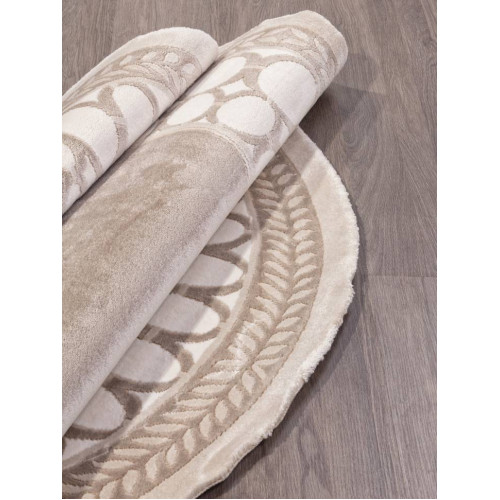 Ковер SAFIR ( САФИР ) 00842A - BROWN / BROWN ( Круг )   