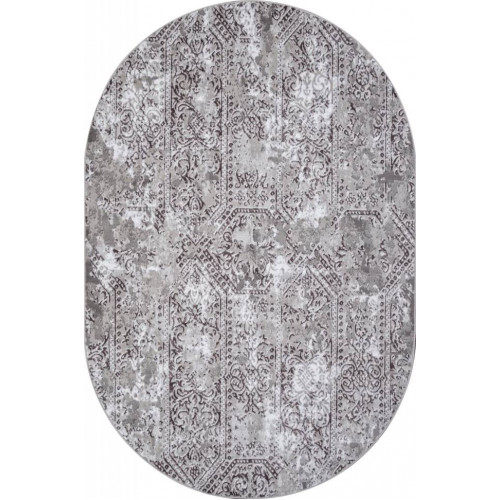 Ковер SILVER ( СИЛЬВЕР ) F390 - GRAY ( Овал )