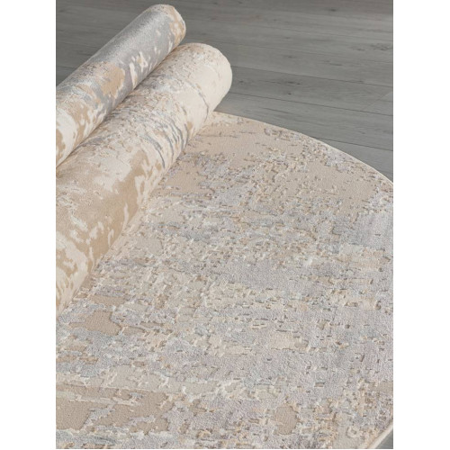 Ковер SIESTA ( СИЕСТА ) M027A - LIGHT BEIGE / TAUPE ( Овал )