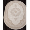 Ковер SIESTA ( СИЕСТА ) M029A - WHITE / LIGHT BEIGE ( Овал )