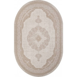 Ковер SIESTA ( СИЕСТА ) M029A - WHITE / LIGHT BEIGE ( Овал )
