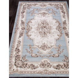 Ковер VALENCIA DELUXE ( ВАЛЕНСИЯ ДЕЛЮКС ) 4015 - L.BLUE-BROWN 