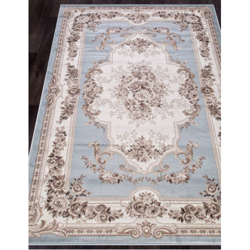 Ковер VALENCIA DELUXE ( ВАЛЕНСИЯ ДЕЛЮКС ) 4015 - L.BLUE-BROWN 