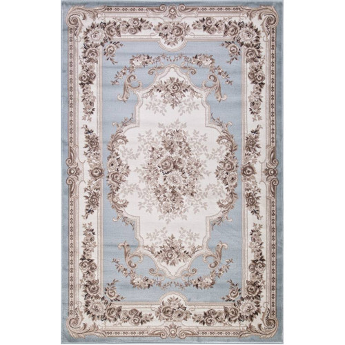 Ковер VALENCIA DELUXE ( ВАЛЕНСИЯ ДЕЛЮКС ) 4015 - L.BLUE-BROWN 