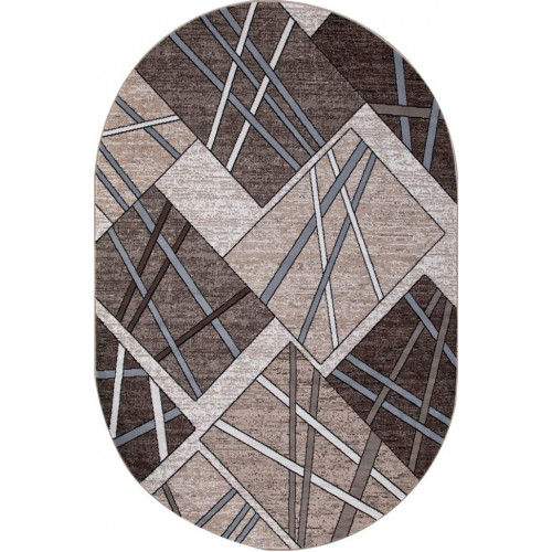 Ковер SIERRA ( СИЕРРА ) D487 - BEIGE-BROWN 2 ( Овал )