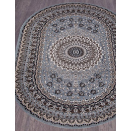 Ковер SIERRA ( СИЕРРА ) D504 - BLUE-BROWN 2 ( Овал )  