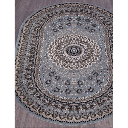 Ковер SIERRA ( СИЕРРА ) D504 - BLUE-BROWN 2 ( Овал )  