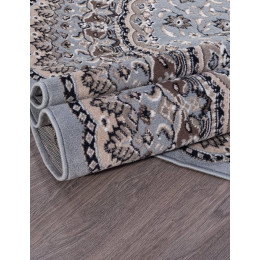 Ковер SIERRA ( СИЕРРА ) D504 - BLUE-BROWN 2 ( Овал )  