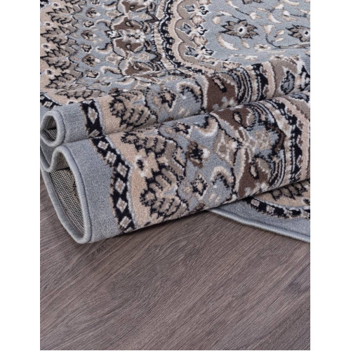 Ковер SIERRA ( СИЕРРА ) D504 - BLUE-BROWN 2 ( Овал )  