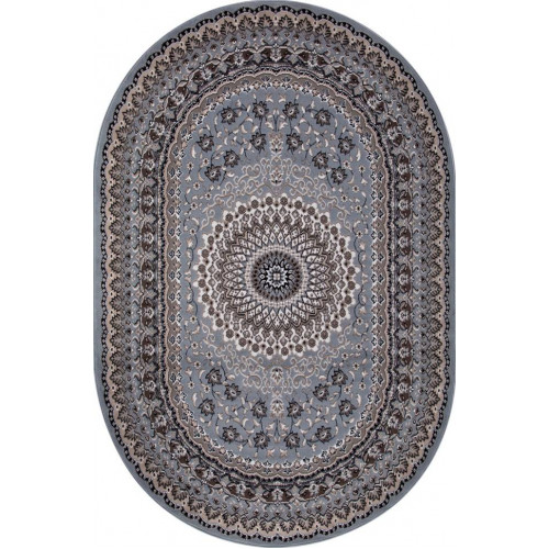 Ковер SIERRA ( СИЕРРА ) D504 - BLUE-BROWN 2 ( Овал )  