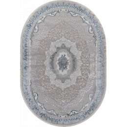 Ковер EFSAN ( ИФСАН ) Q010A - CREAM SHRINK / BLUE FDY ( Овал )