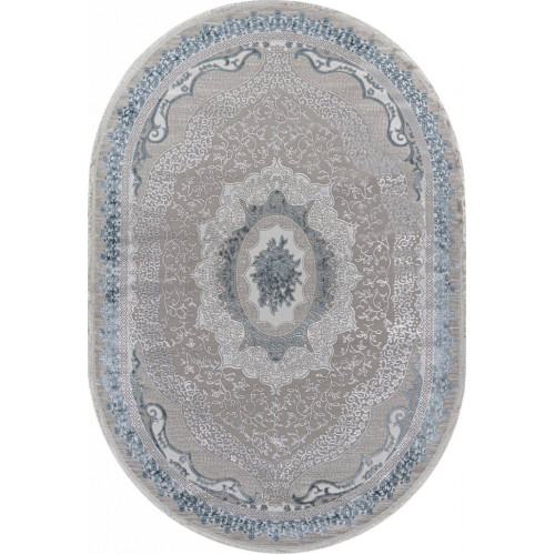 Ковер EFSAN ( ИФСАН ) Q010A - CREAM SHRINK / BLUE FDY ( Овал )