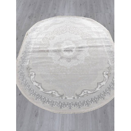 Ковер EFSAN ( ИФСАН ) Q010A - CREAM SHRINK / GREY FDY ( Овал )