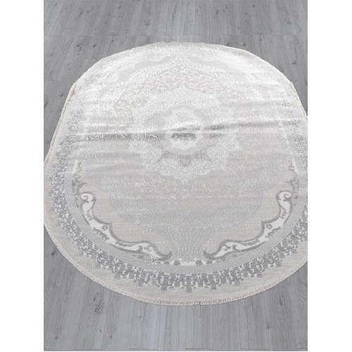 Ковер EFSAN ( ИФСАН ) Q010A - CREAM SHRINK / GREY FDY ( Овал )