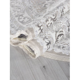 Ковер EFSAN ( ИФСАН ) Q011A - BEIGE SHRINK / GREY FDY ( Овал )