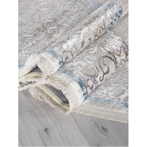 Ковер EFSAN ( ИФСАН ) L279A - CREAM SHRINK / BLUE FDY ( Овал ) 