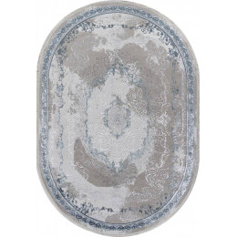 Ковер EFSAN ( ИФСАН ) L278A - CREAM SHRINK / BLUE FDY ( Овал )