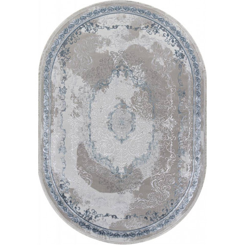Ковер EFSAN ( ИФСАН ) L278A - CREAM SHRINK / BLUE FDY ( Овал )