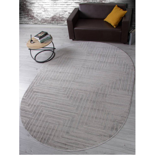 Ковер DIOS ( ДИОС) F412 - LIGHT GRAY ( Овал)