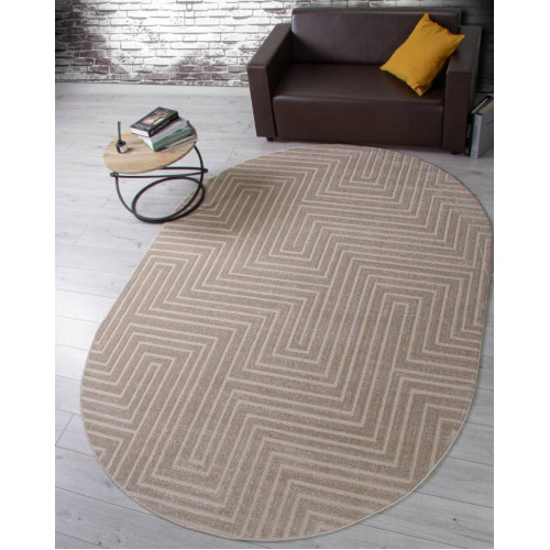 Ковер DIOS ( ДИОС) F412 - LIGHT BEIGE ( Овал )