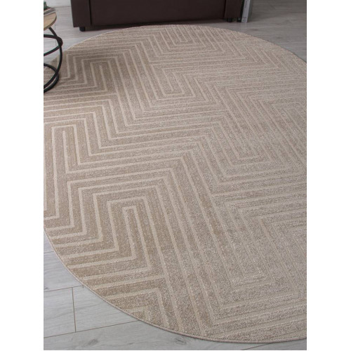 Ковер DIOS ( ДИОС) F412 - LIGHT BEIGE ( Овал )