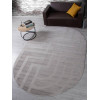 Ковер DIOS ( ДИОС) F439 - LIGHT GRAY ( Овал )