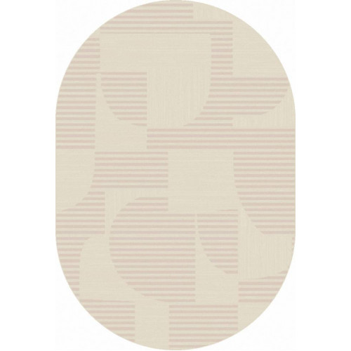 Ковер DIOS ( ДИОС) F440 - LIGHT CREAM ( Овал )  