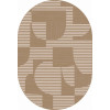 Ковер DIOS ( ДИОС) F440 - LIGHT BEIGE ( Овал ) 