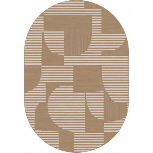 Ковер DIOS ( ДИОС) F440 - LIGHT BEIGE ( Овал ) 