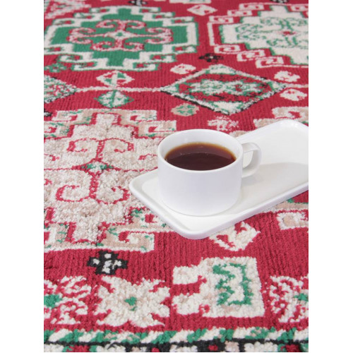 Ковер DARGA ( ДАРГА ) F667 - RED - CREAM