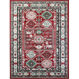 Ковер DARGA ( ДАРГА ) F667 - RED - CREAM