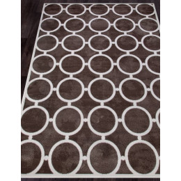 Ковер SIERRA ( СИЕРРА ) D713 - BROWN-CREAM 2 