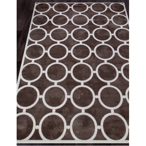 Ковер SIERRA ( СИЕРРА ) D713 - BROWN-CREAM 2 