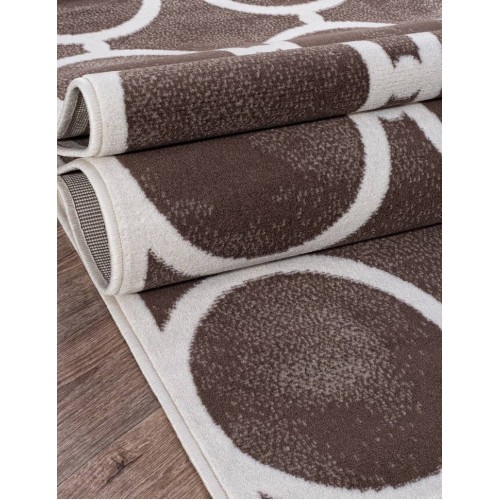 Ковер SIERRA ( СИЕРРА ) D713 - BROWN-CREAM 2 