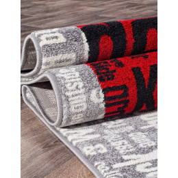 Ковер RIO ( РИО ) C081 - GRAY-RED