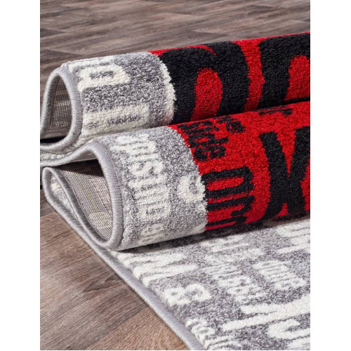 Ковер RIO ( РИО ) C081 - GRAY-RED